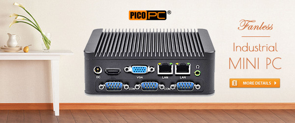 Intel J1900 HD WiFi 4 COM 2 LAN Fanless Industrial Mini PC | MNHO-034