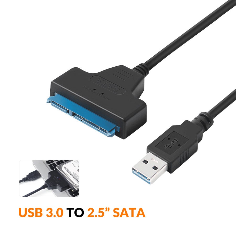 USB3.0 to 2.5" SATA III SSD HDD Drive Adapter Converter UASP