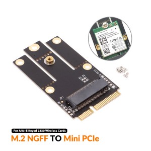 NGFF M.2 A/E Key to Mini PCIe Adapter Converter (for WiFi Module)