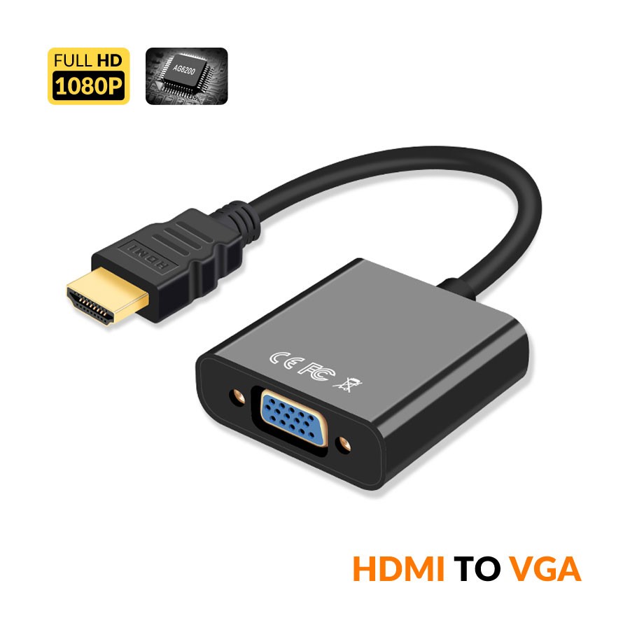 AG6200 Full-HD 1080P HDMI to VGA Adapter Converter