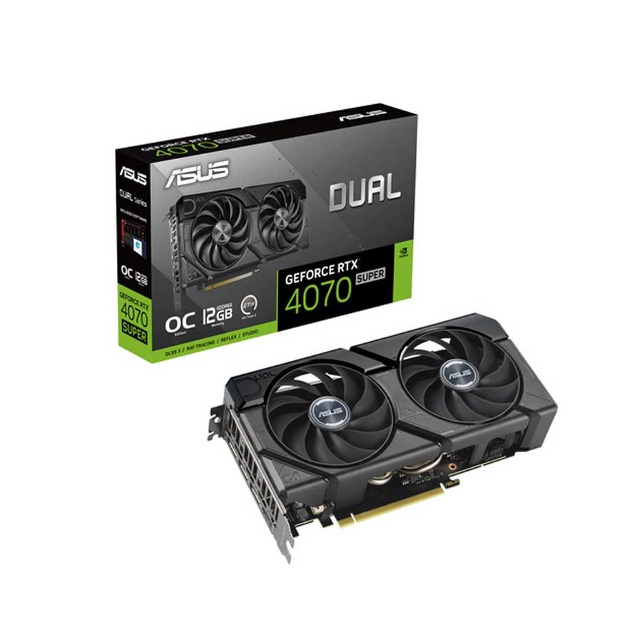 ASUS Dual RTX 4070 SUPER EVO 12GB GDDR6X  2.5-Slot Graphics Card