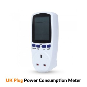 13A UK Plug Electricity Power Consumption Meter Socket-INBI-002