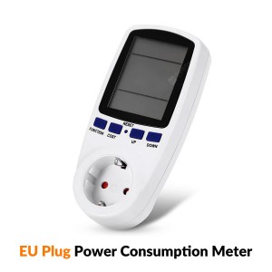 13A EU Plug Electricity Power Consumption Meter Socket-INBI-003