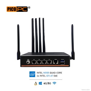 Intel® N5105 4 LAN i211 5G CPE Fanless Network Appliance SD-WAN Security Gateway with TPM-MNHO-096