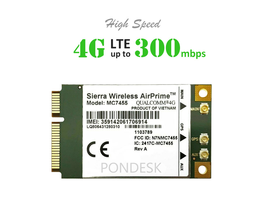 Sierra Wireless AirPrime MC7455 LTE Cat 6 4G LTE PCIe Module - NWEL-016 | Image