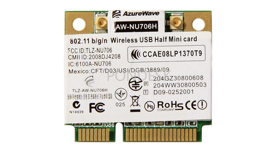 AW-NU706H RT3070L Wireless 802.11 b/g/n WiFi Mini PCIe Card - NWHO-005 | Image