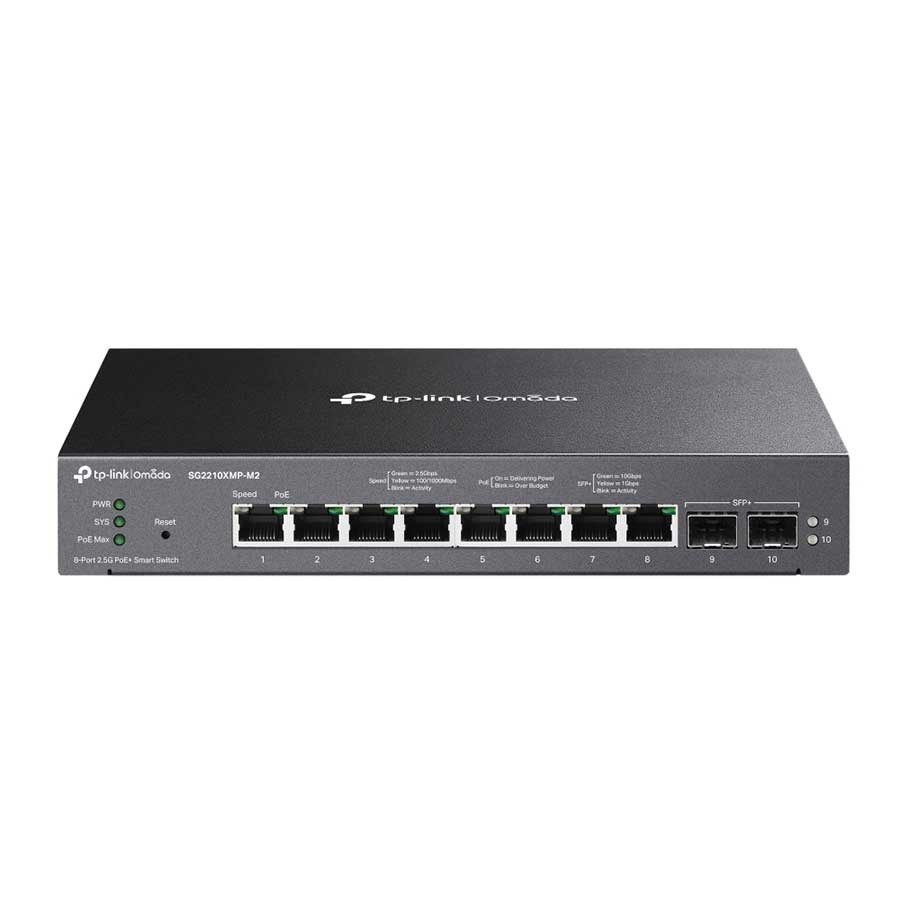 Tp-Link Omada 8-Port 2.5GbE and 2-Port 10GE SFP+ with 8-Port PoE+ smart managed switch