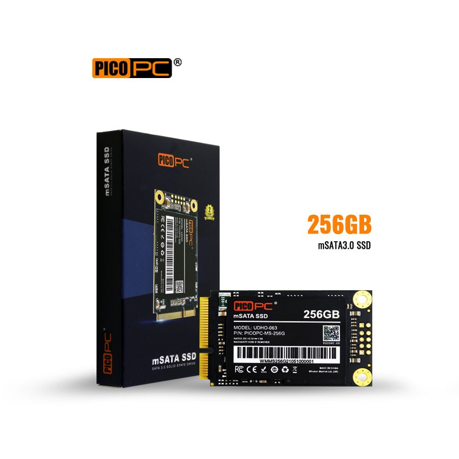 PICOPC 256GB mSATA3.0 SSD 3D NAND Internal Solid State Drive