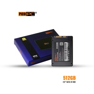 PICOPC 512GB 2.5" SATA 3.0 SSD 3D NAND Solid State Drive